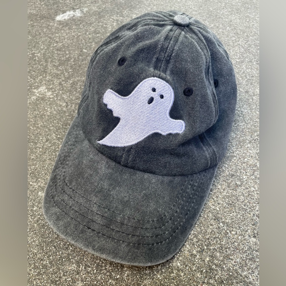 Gray Ghost Embroidered Cap